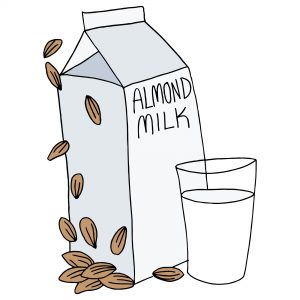 freeze almond milk