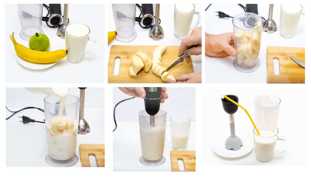 how to make juice using banana and pear