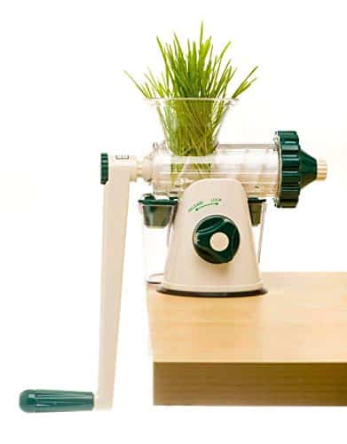 The ORIGINAL Healthy Juicer - Manual Juicer for Wheatgrass and Leafy Greens (Kale, Spinach, Parsley and more)